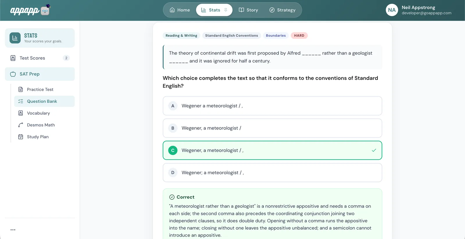 A question bank for honing your skills. on web
