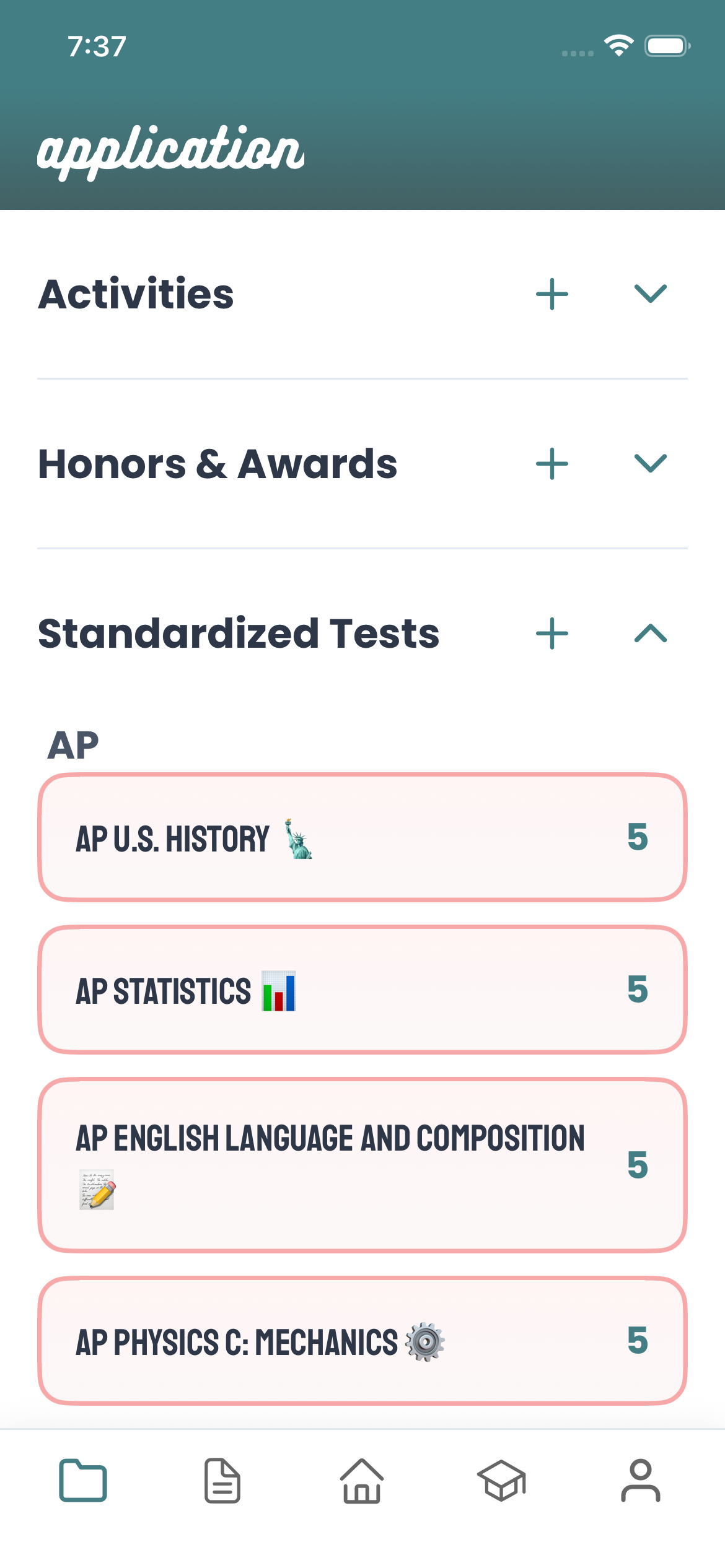 Search colleges & prep your applications on mobile
