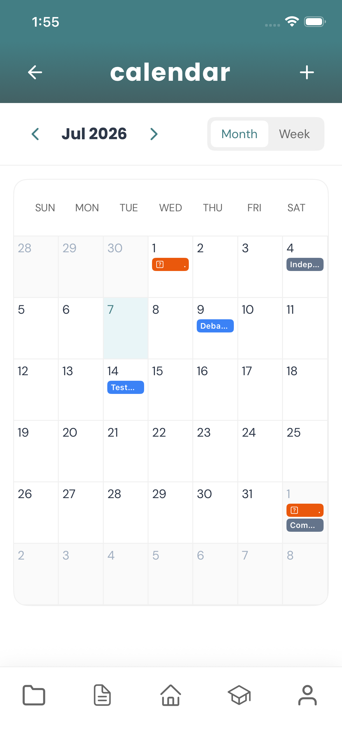 Stay on schedule on mobile